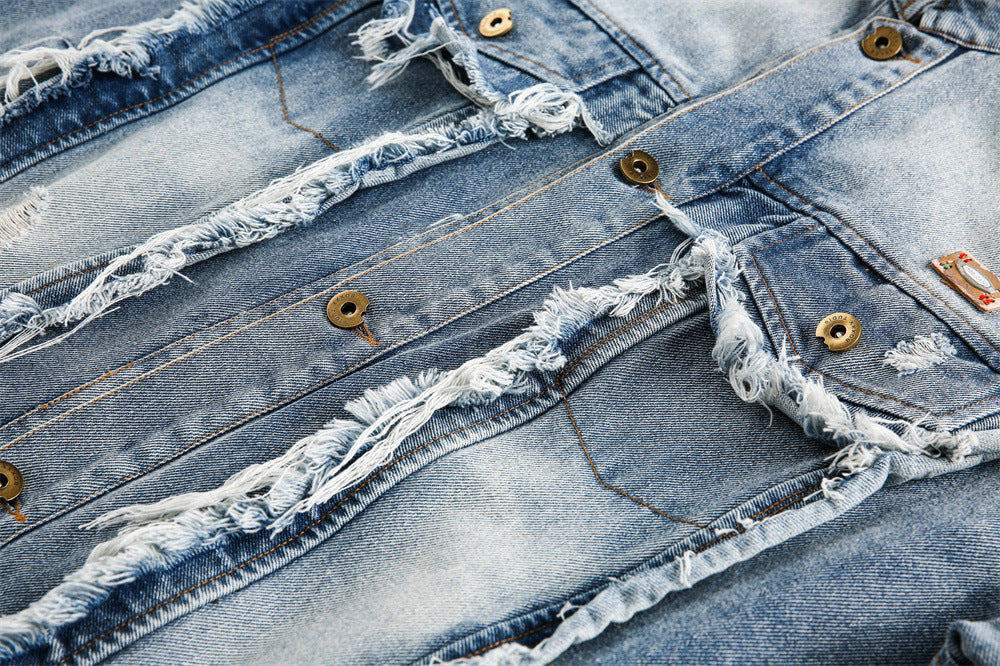 Old Wash Cat Beard Denim Jacket