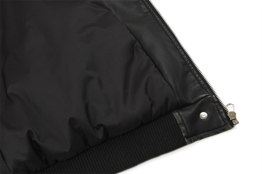 Men’s Distressed Leather Jacket