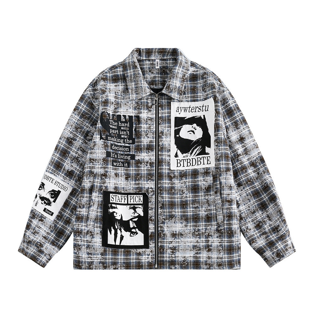 Heritage Distressed Check Jacket