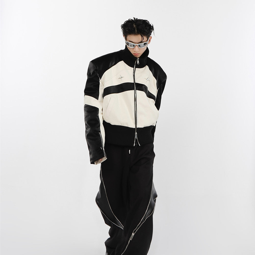 Men’s Thickened Leather Guard Jacket