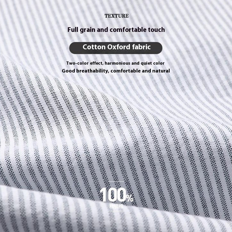 Men's Striped Business Casual Shirt