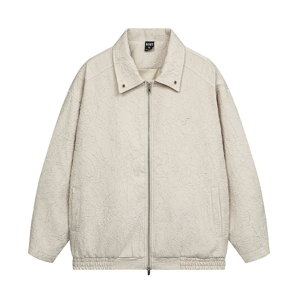 The CrestForm Pleated Texture Coat Statement Edition