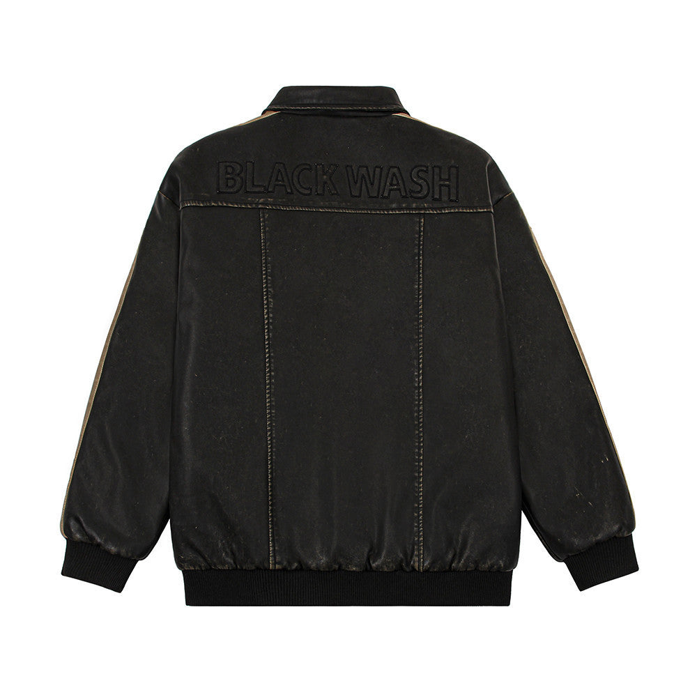 Men’s Distressed Leather Jacket