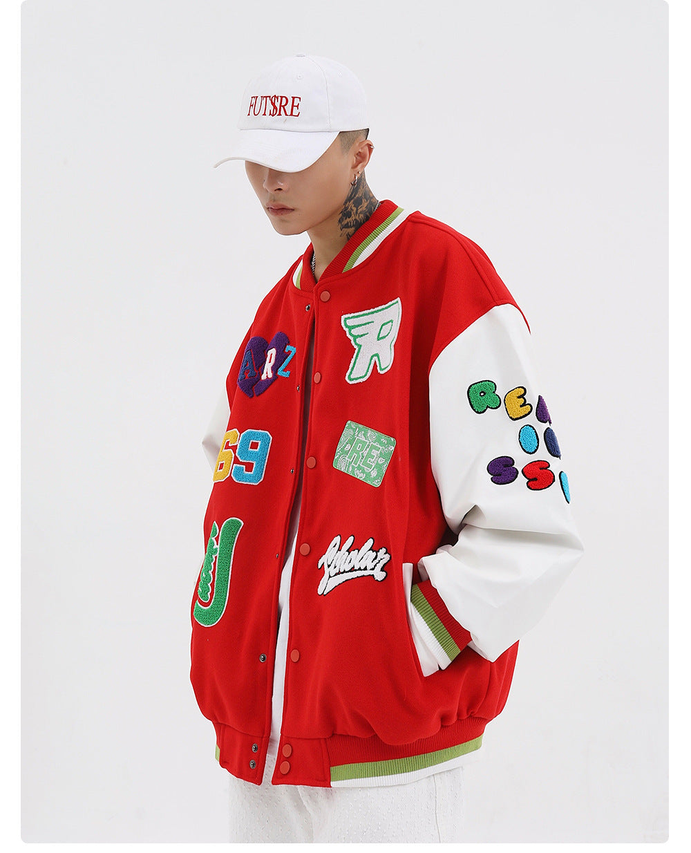 Classic Patchwork Baseball Jacket