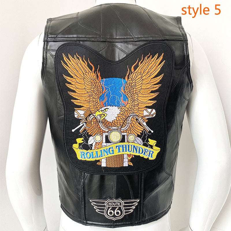 Men’s Genuine Cowhide Slim Riding Leather Vest