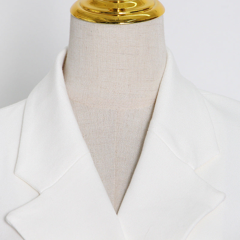 Novelle Studio Tailored Suit-Collar Fashion Coat