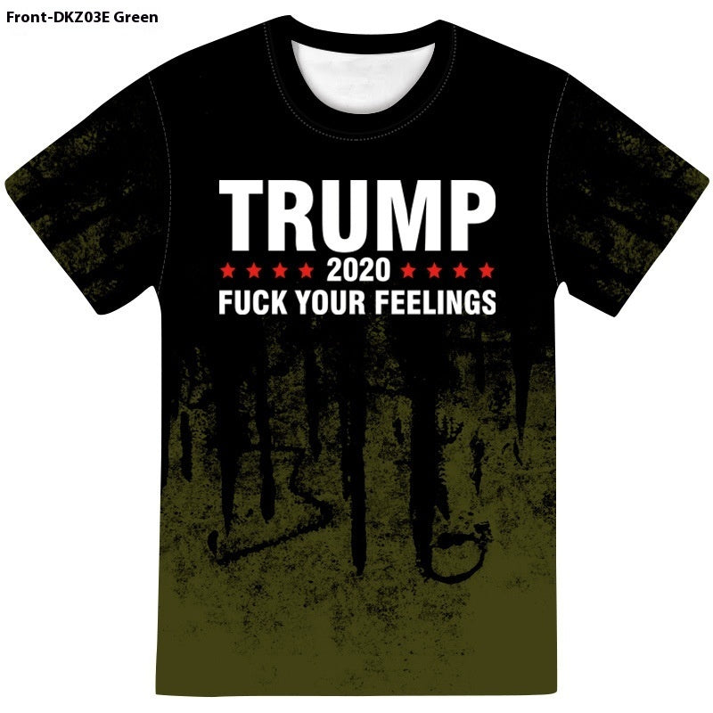 3D Graphic Short Sleeve Trump Tee