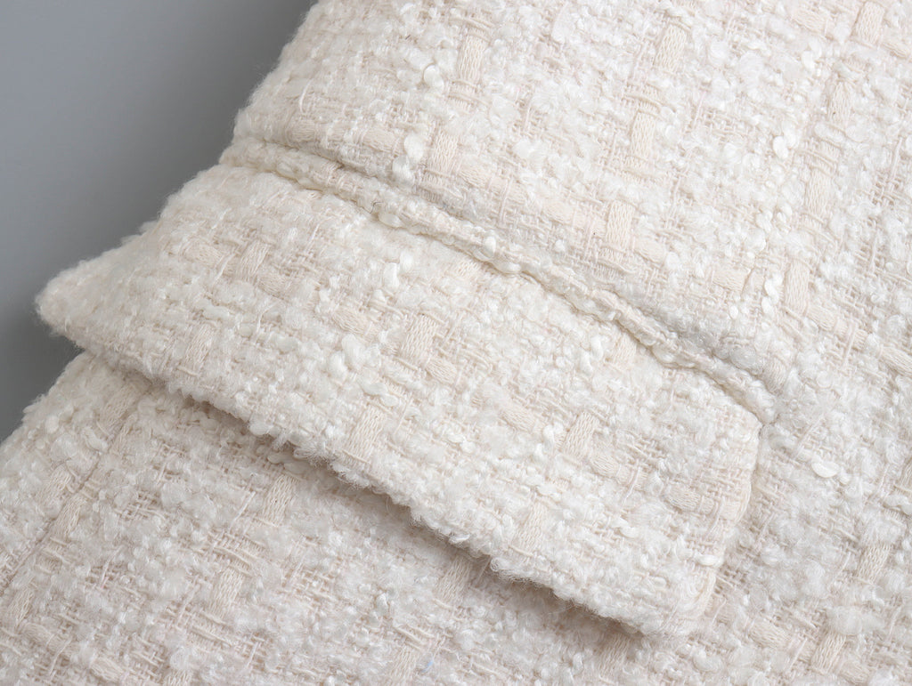 New European And American Women's Textured Double-breasted Blazer