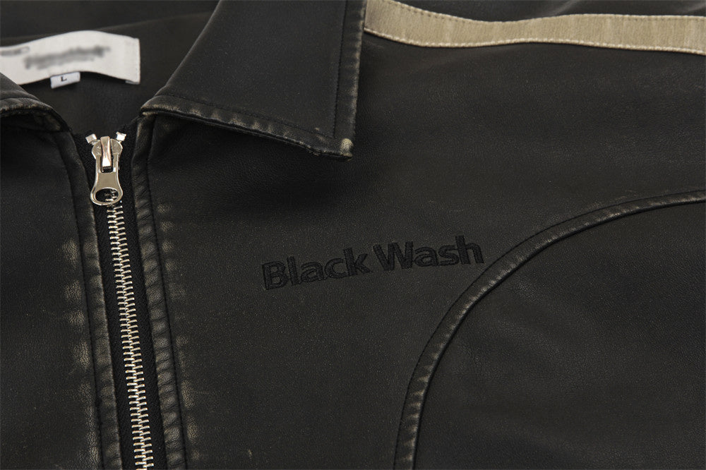 Men’s Distressed Leather Jacket