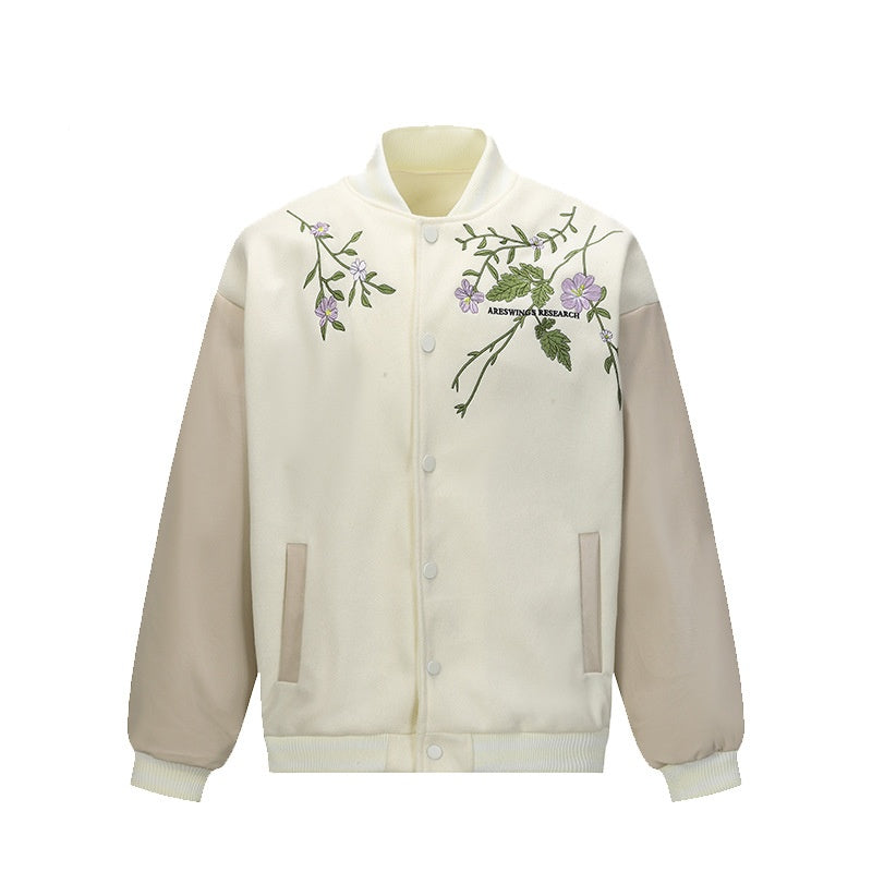 Retro Floral Embroidered Coat