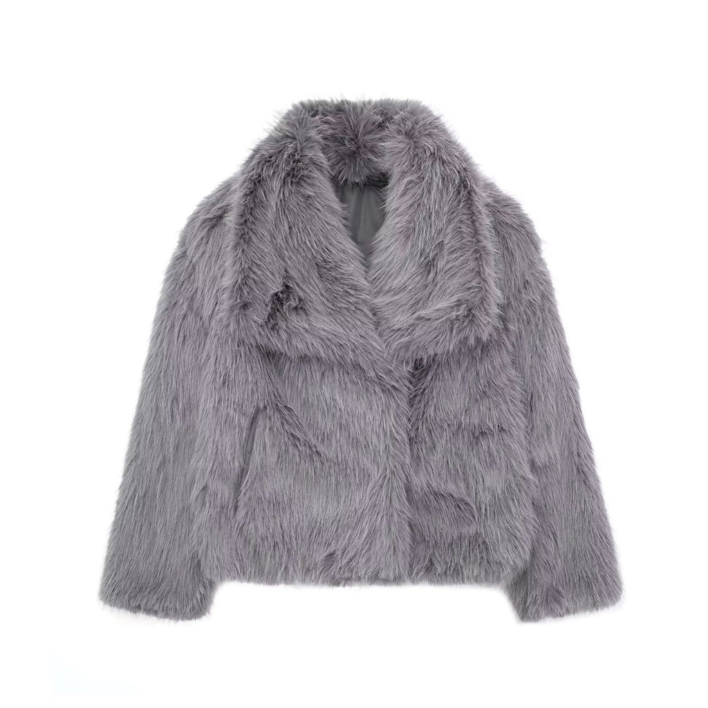 The ArcticLuxe Plush Coat Timeless Winter Elegance