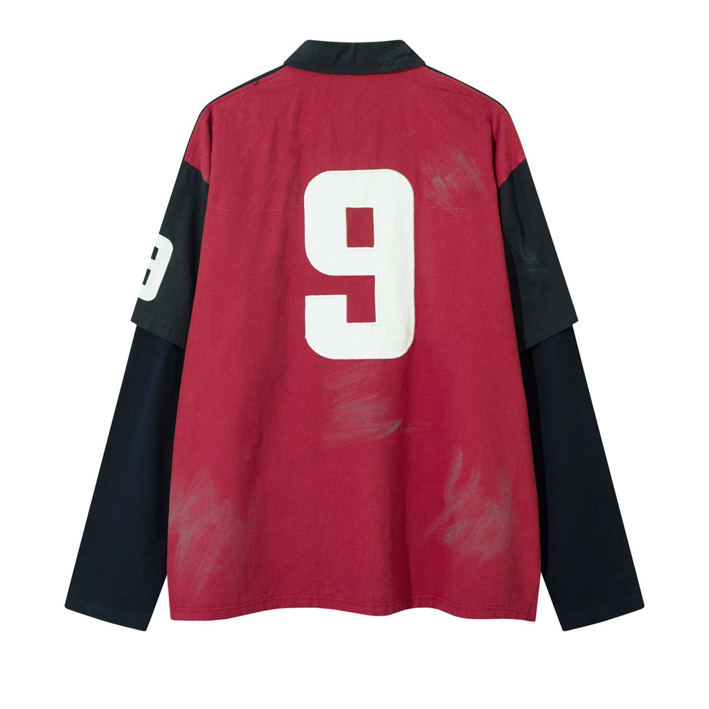 Heritage Color-Block Embroidered Lapel Jacket