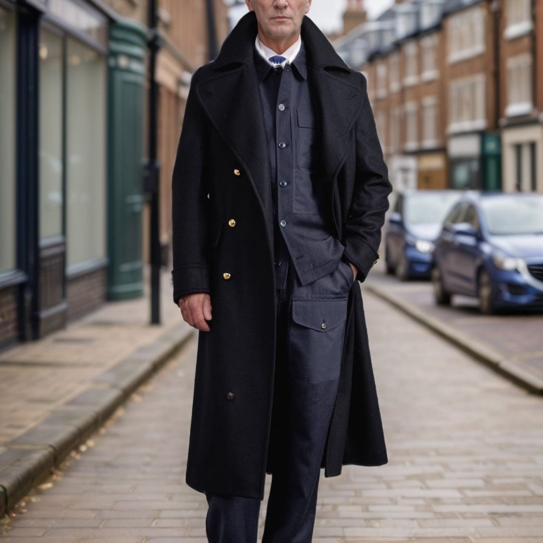 Wool Ultra-Long Overcoat