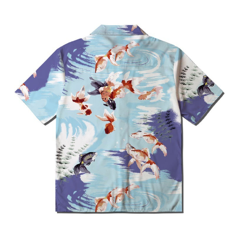 The KoiFlow Shirt Artistic Summer Serenity