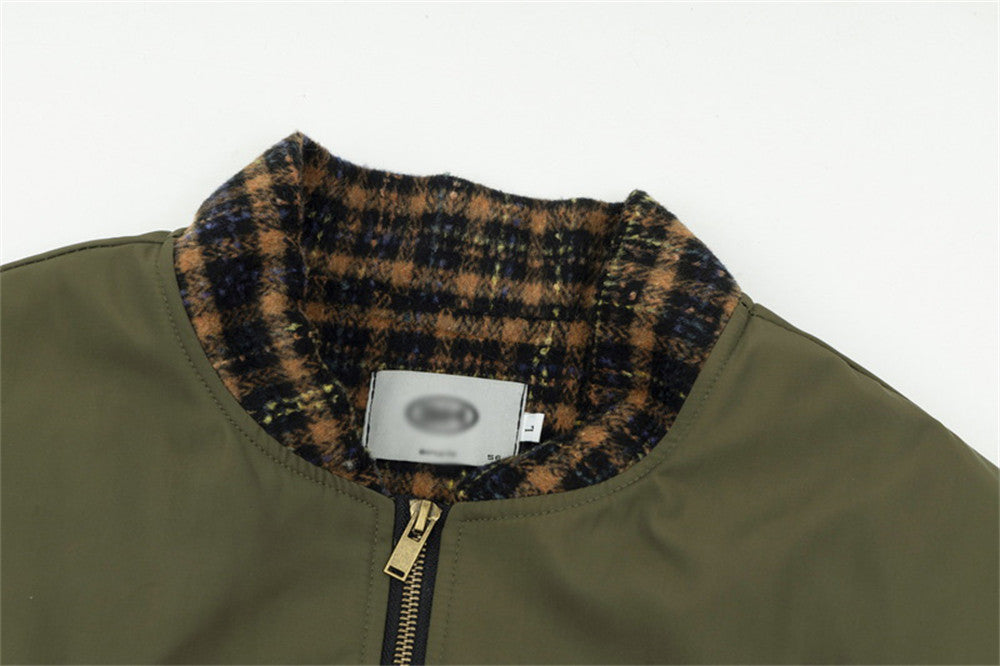 Men’s Stitching Flight Jacket