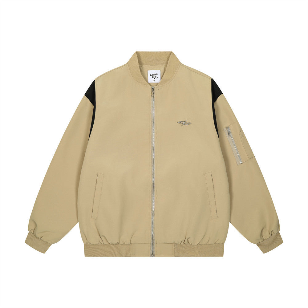 American High-Street Loose Varsity Baseball Jacket