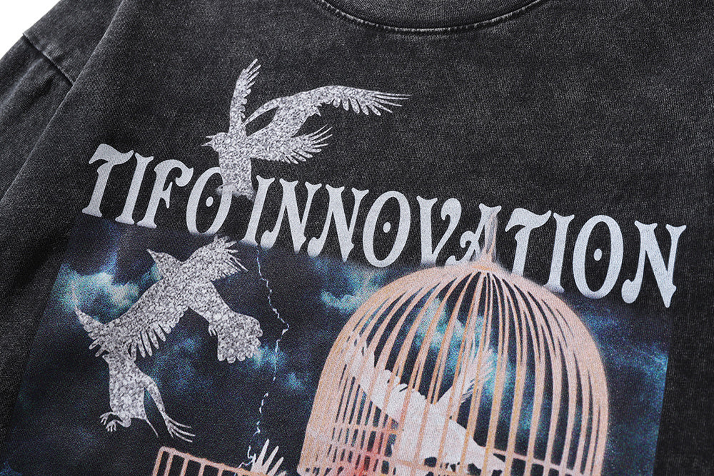 UrbanForge Vintage Washed Streetwear Tee