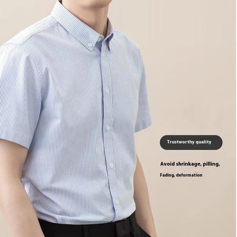 Men's Striped Business Casual Shirt