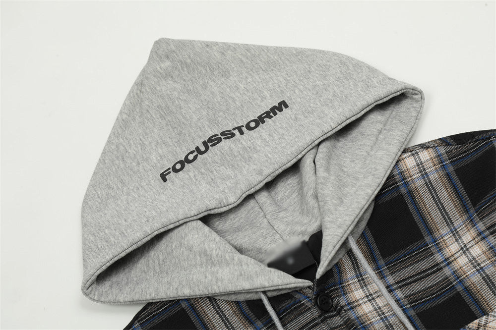 Relaxed Heritage Overshirt Hoodie