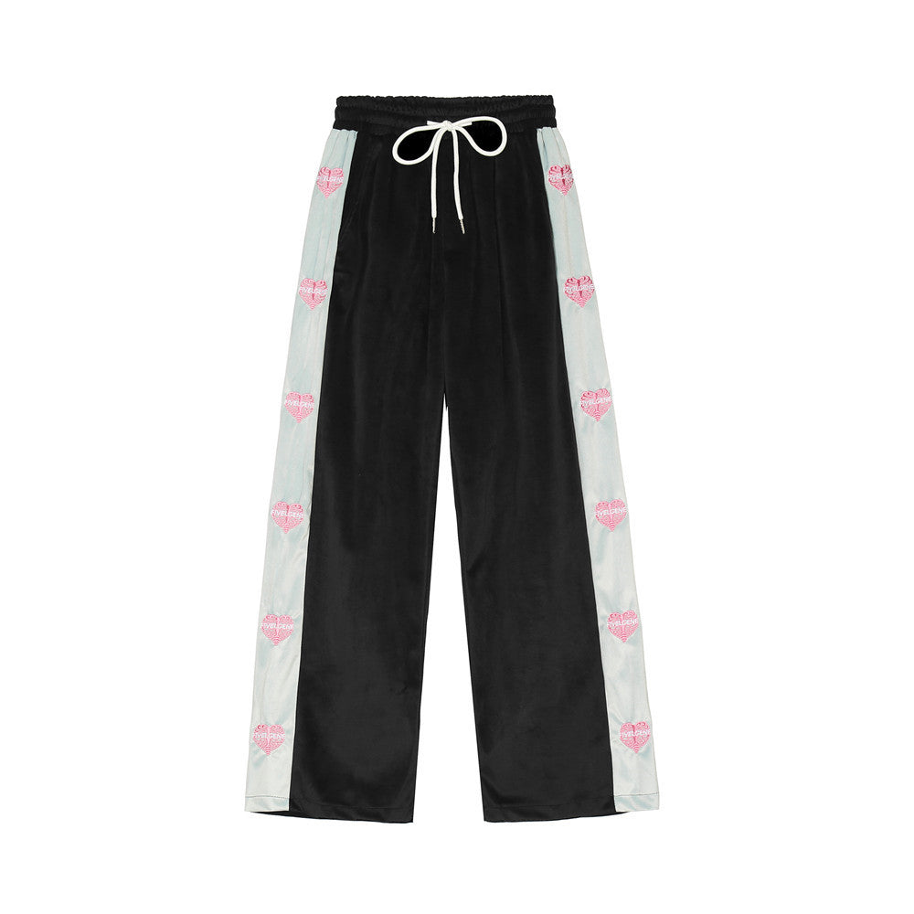 Love Embroidered Casual Suit for Men