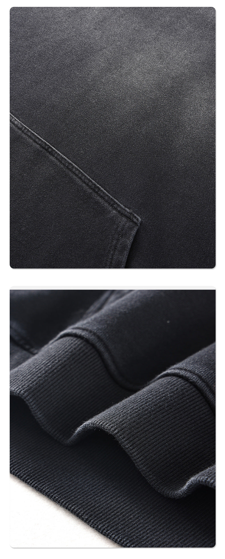 Monkey Wash Gradient Washing Digital Printing Men's Sweater Loose Hoodie