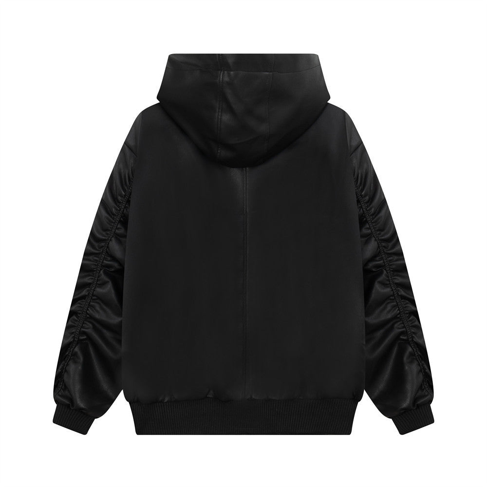 Men’s Hooded Leather Command Coat