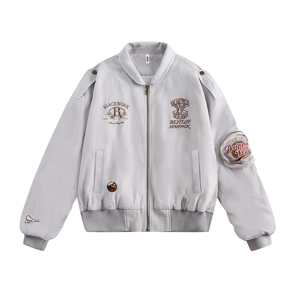 Heritage Lapel Varsity Jacket for Men