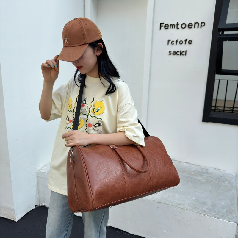 Cylinder Leather Yoga Bag
