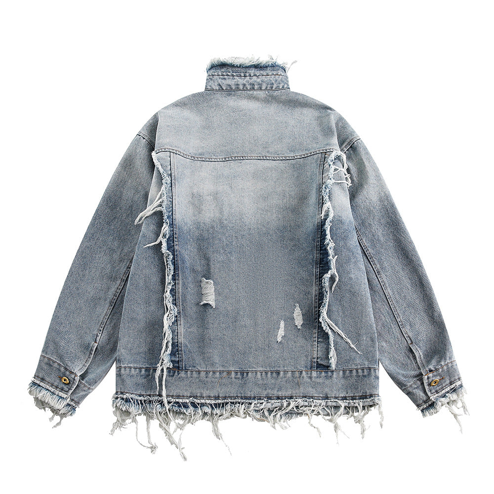 Old Wash Cat Beard Denim Jacket