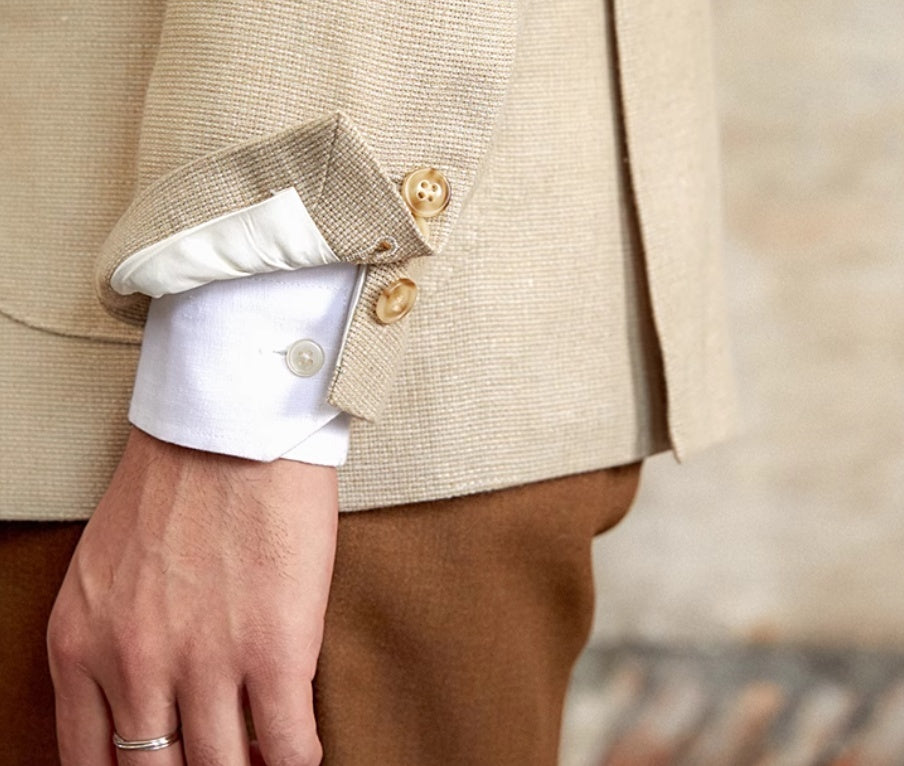 British Linen Blend Suit