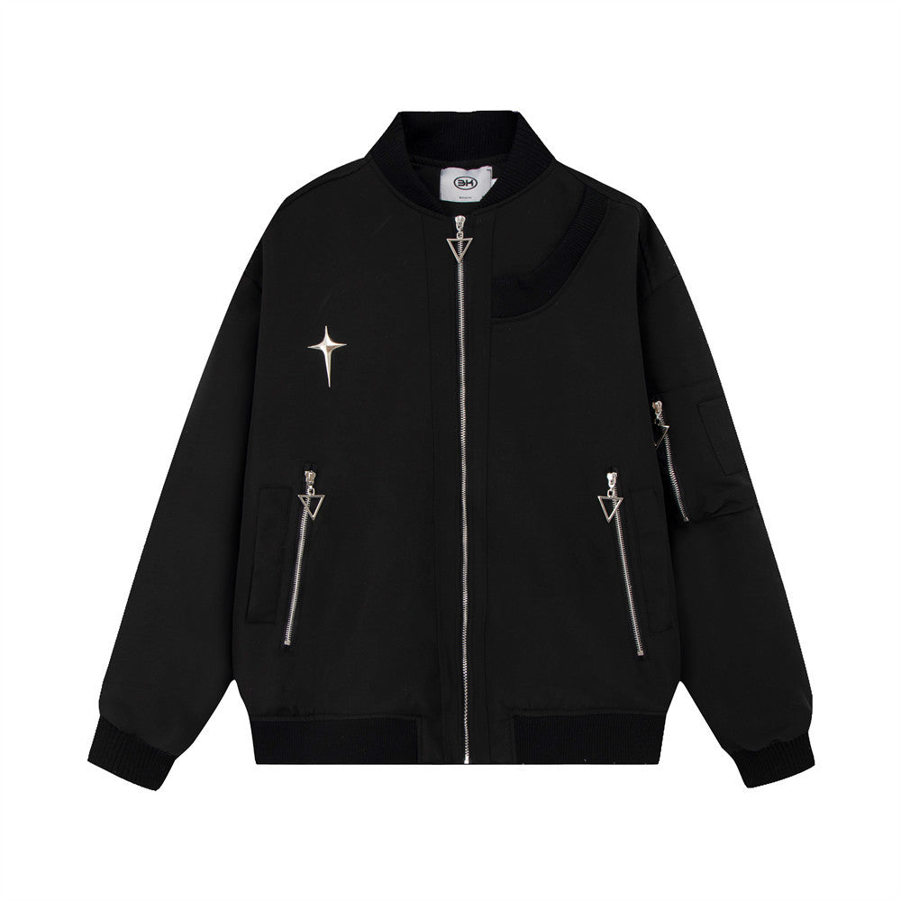 Cross Detail Flight Jacket