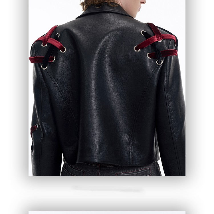 Men’s Short Leather Jacket
