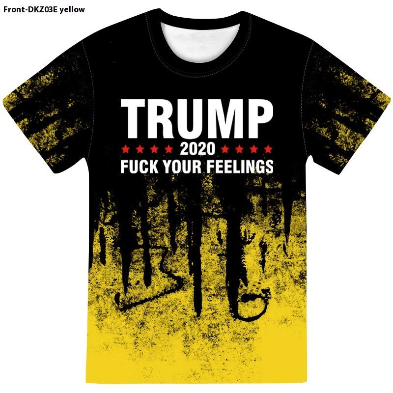 3D Graphic Short Sleeve Trump Tee