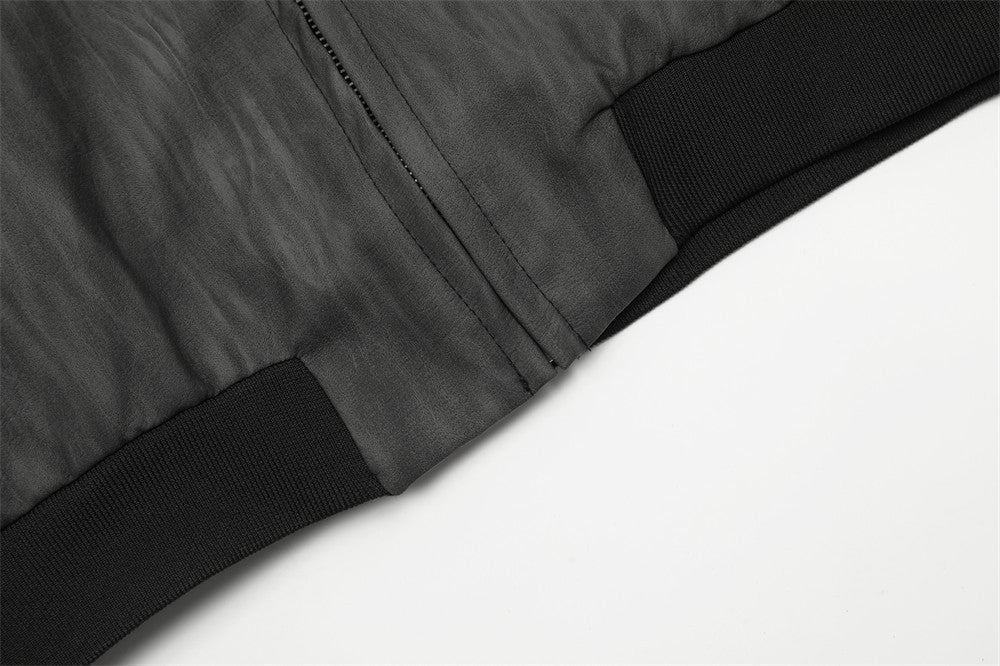 American Letter Signature PU Leather Jacket