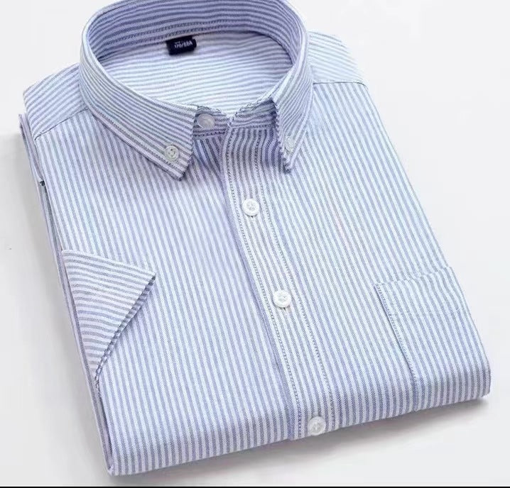 Men's Striped Business Casual Shirt