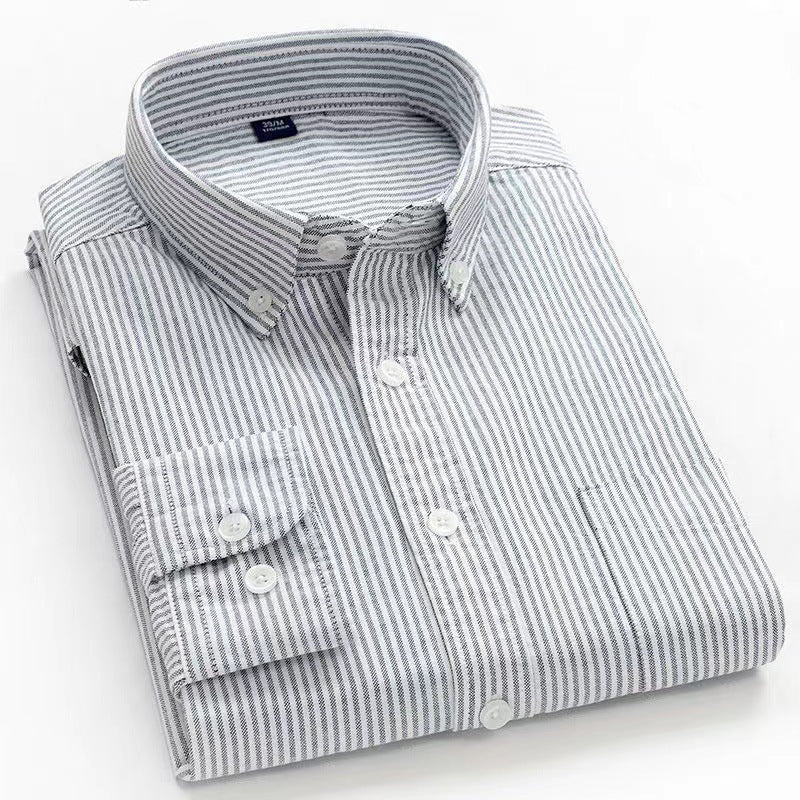 Men's Striped Business Casual Shirt