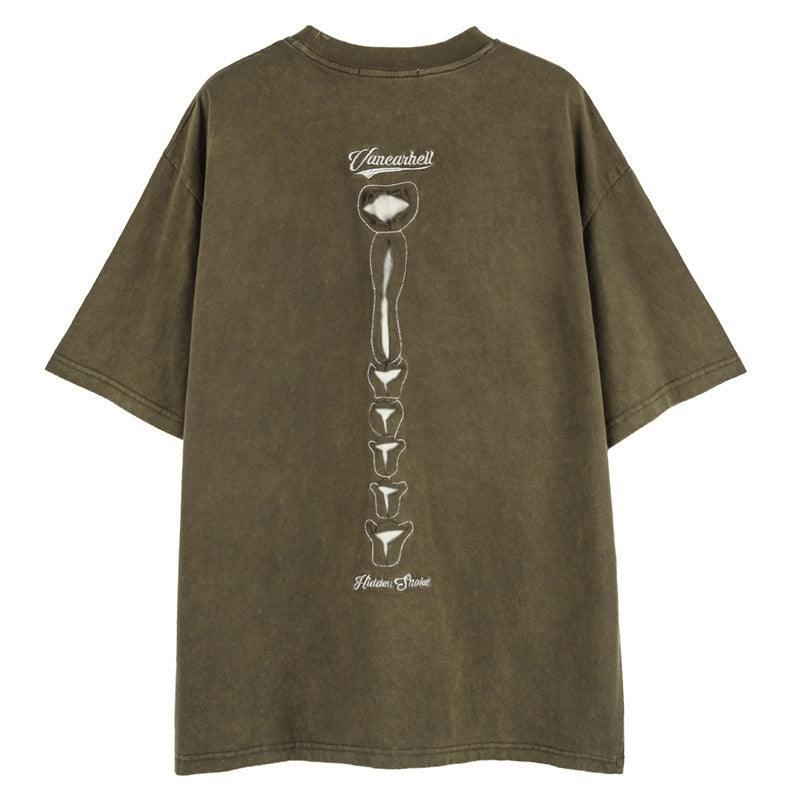 Skull Print Short Sleeve Tee