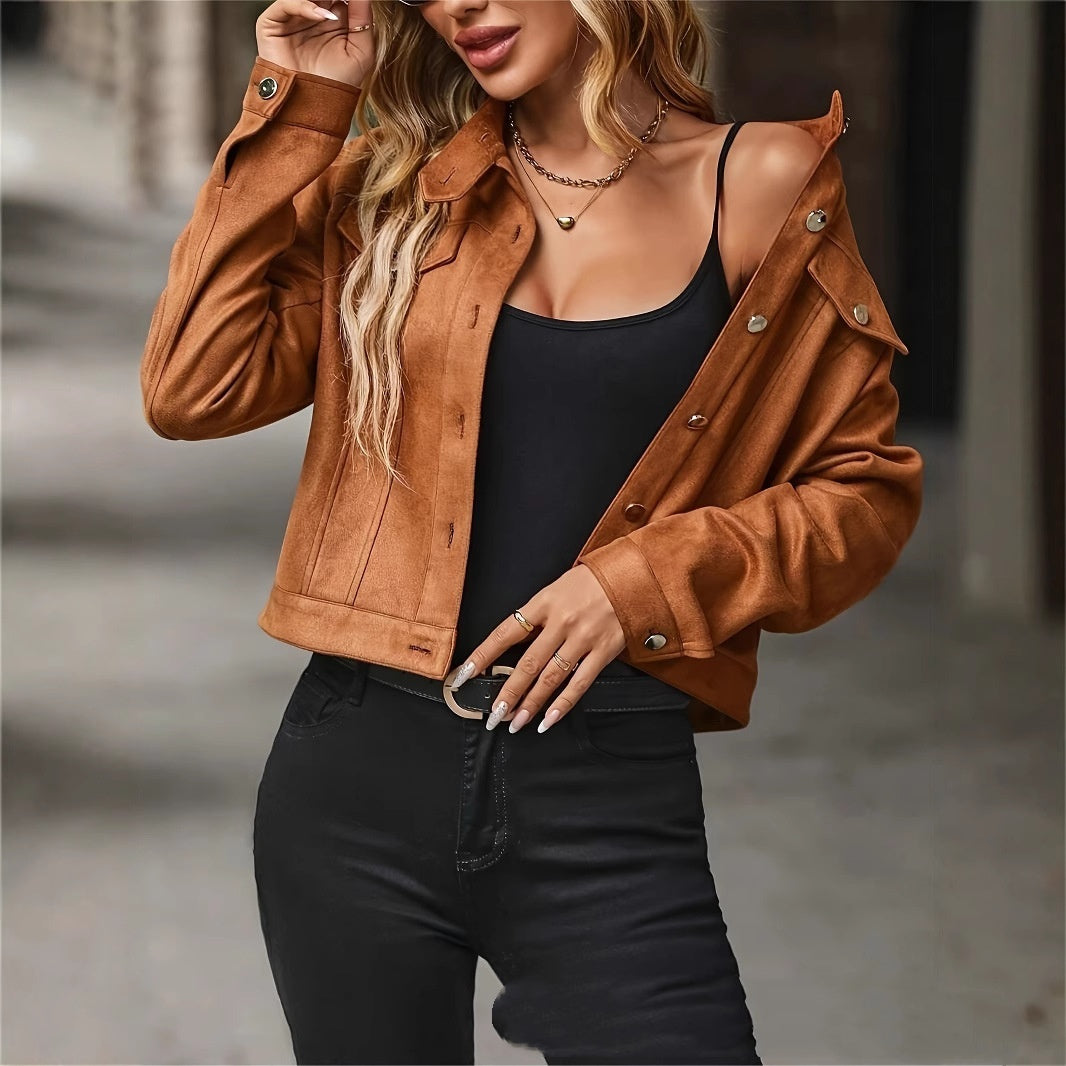 Cropped Casual Jacket