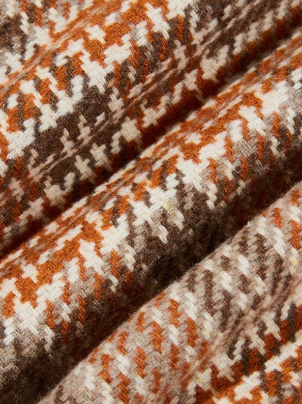 HeritageGrid Unisex Retro Plaid Turn-Down Collar Coat