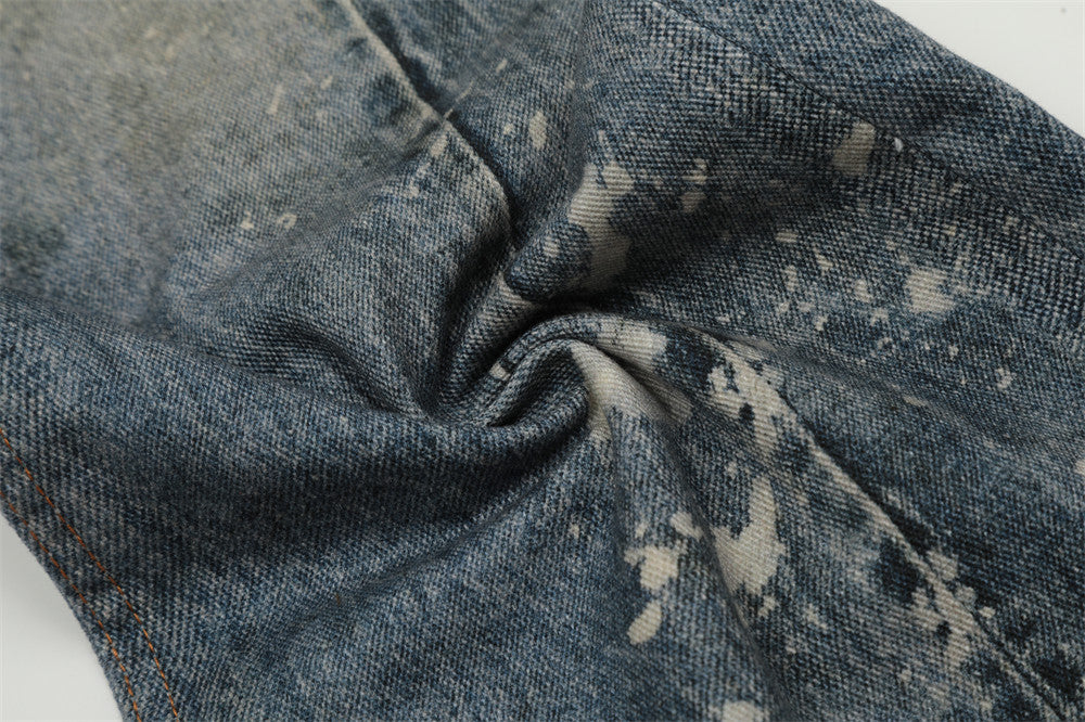 InkFlux Artistic Splash-Paint Men’s Denim Jeans