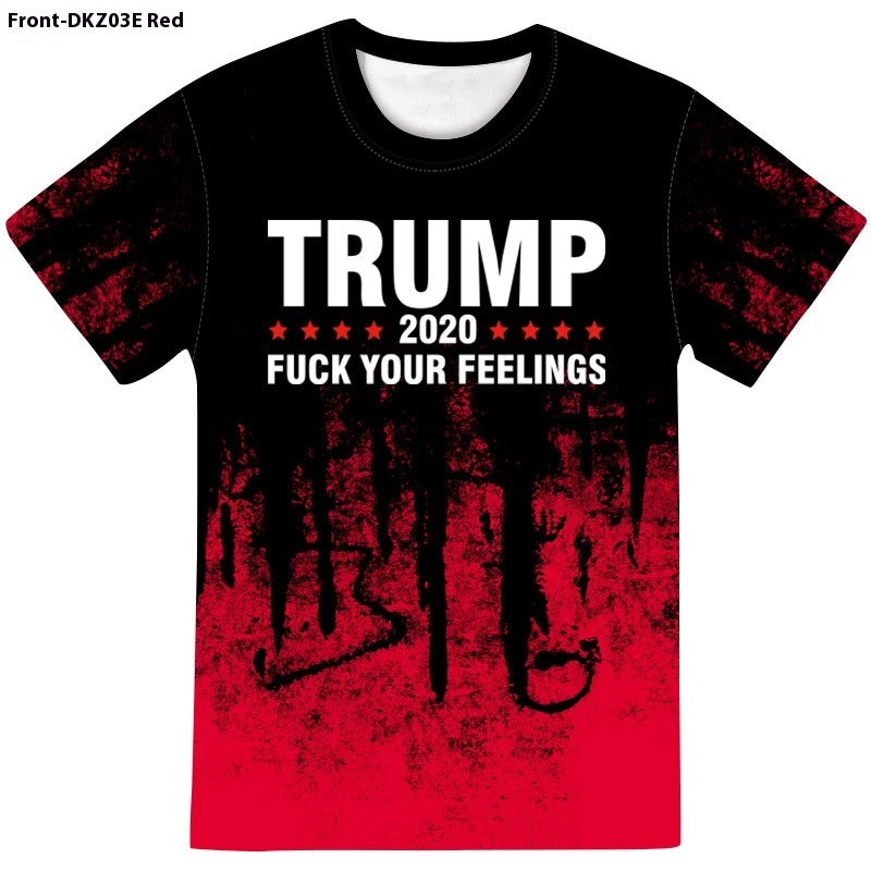 3D Graphic Short Sleeve Trump Tee