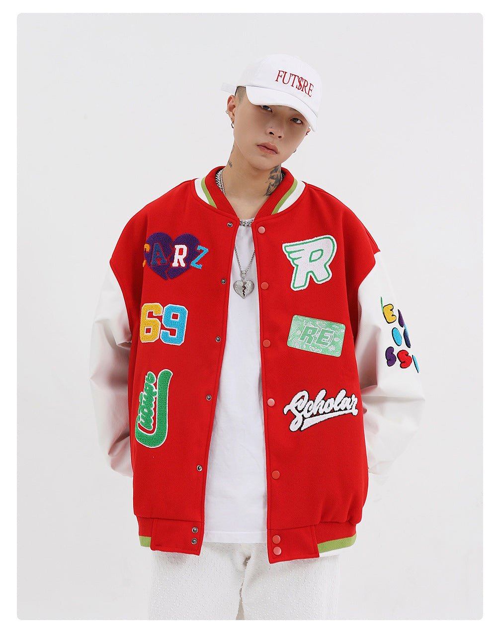 Classic Patchwork Baseball Jacket