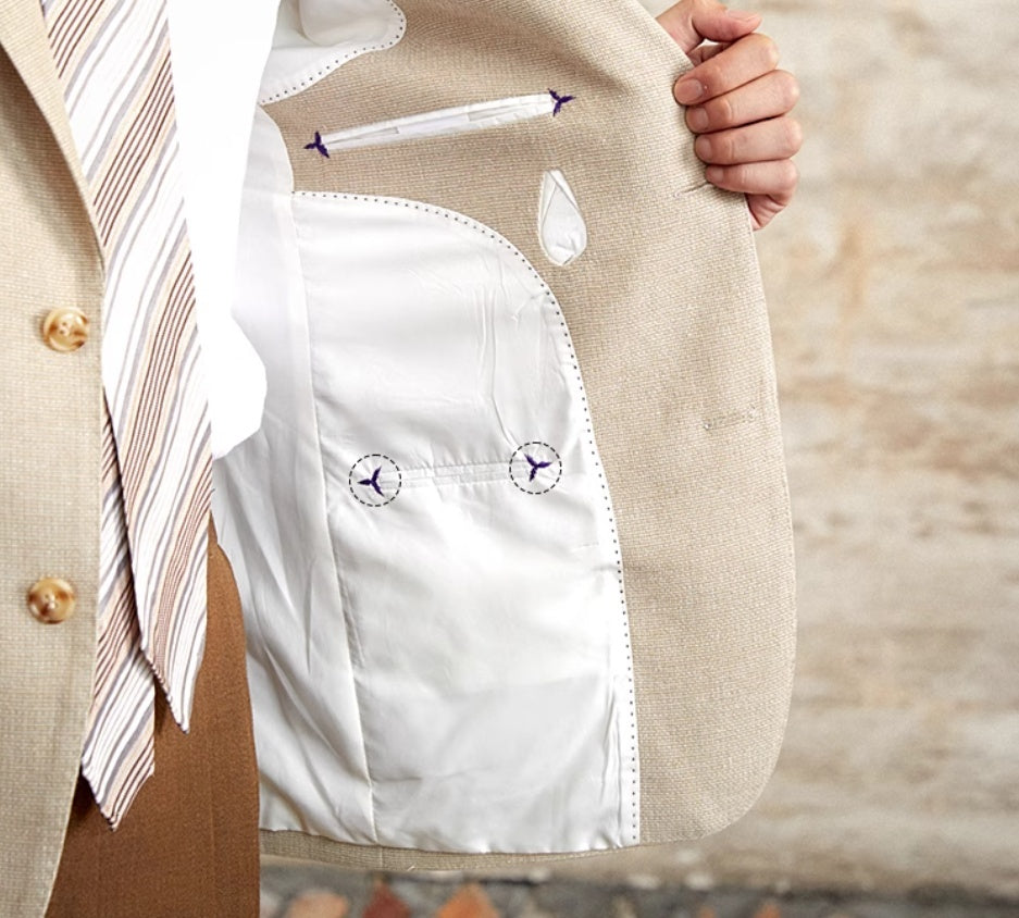 British Linen Blend Suit