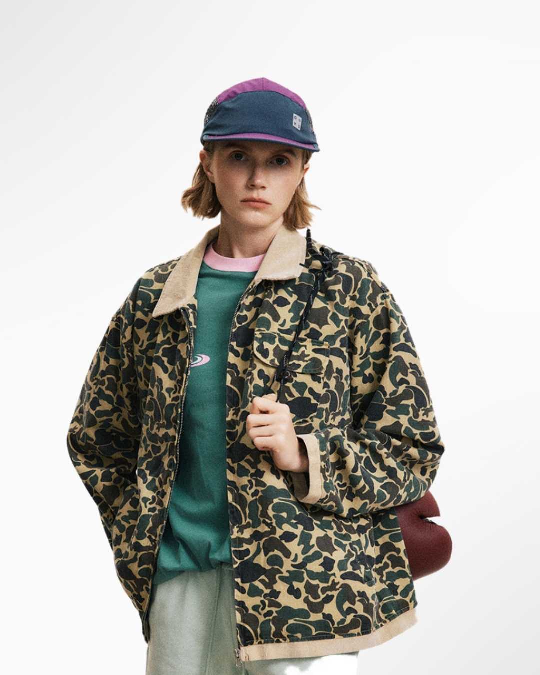 Contrast Stitch Outdoor Denim Jacket