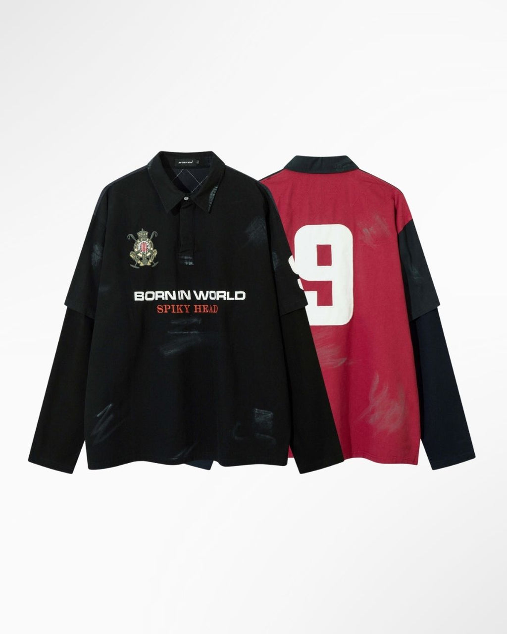 Heritage Color-Block Embroidered Lapel Jacket